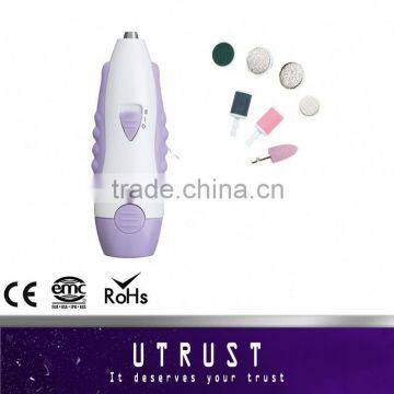Supplier ABS Plastic ionic function Wholesale led 6 in 1 manicure set