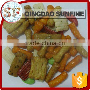 Kosher approval Japanese snacks mixed thai bulk rice cracker