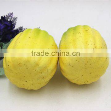 Artificial Pumpkin Fake Yellow Pumpkins for Halloween Carve and Decorate photo-2