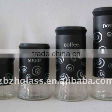 new design clear glass jars