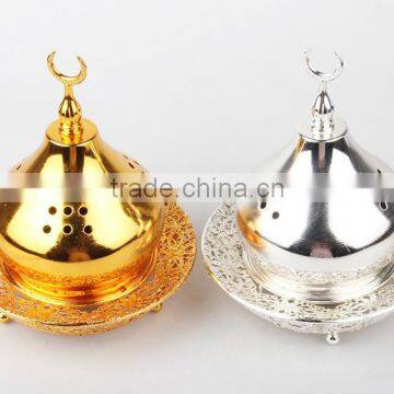Wholesale China Shine Bright Like a Diamond Rich and Elegant Incense Burner With Moon Shape