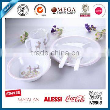 kids melamine dinner set with cup and plate as birthday gift