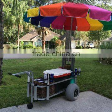 TC2023 Large aluminum beach fishing cart