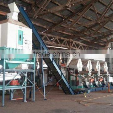 biomass fuel wood pellet line/automatic production line/wood pellet mill line for sale