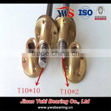 8mm 10mm Lead Screw With Trapezoidal Thread and Brass Nut photo-4