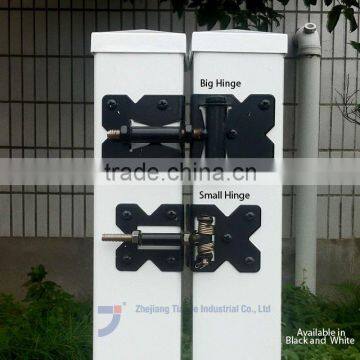 White and Black PVC Fence Hinges