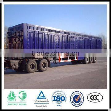 3 Axle Strong Box Semi Trailer , Van Semi Trailer , Grain Transport Truck Trailer photo-3