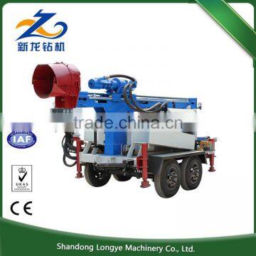 Diesel Engine 200m Depth Trailer Mounted Water Well Drilling Rig, Trailer Mounted Truck Water Well Drilling Rig photo-3