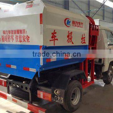 Dongfeng 3 Tons Mini Side Loading Compactor Garbage Truck photo-2