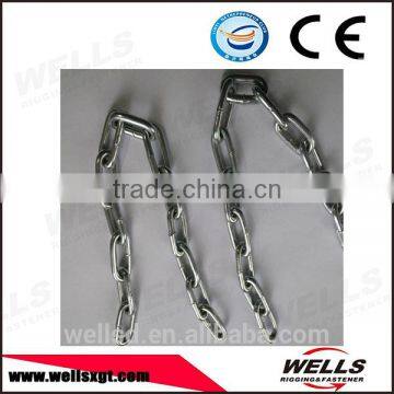 Galvanized Steel Welded DIN766 Link Chain photo-2