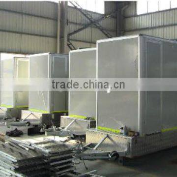 portable toilet with trailer/trailer toilet