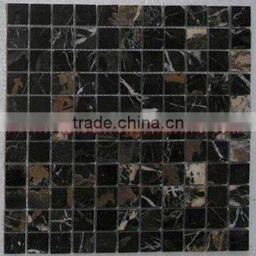 NATURAL BLACK AND GOLD ( MICAHEL ANGELO ) MOSAIC TILES photo-2