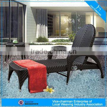 A - patio rattan furniture stylish rattan chaise lounger beach lounger 2063L