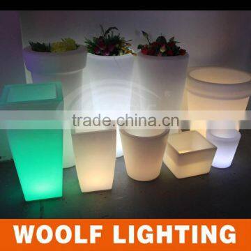 outdoor illuminated led flower pot for wedding