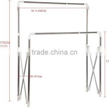 Double Pole Heavy Loading Callapsible Drying Rack and Clothes Rack photo-4