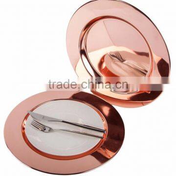 High qulaity copper Charger Plate