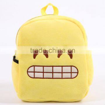 Wholesale New Design Emoji Plush School Bag For Children photo-3