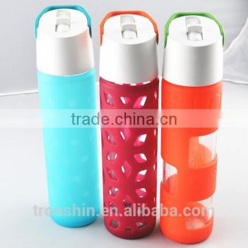 New Style Eco-friendly Anti-slip Food Grade Silicone Sleeves for Sports Water Bottle