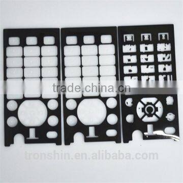 Waterproof Over-molding PET Sheet Silicon Rubber Keypad With Silkscreen Printing for Mobile Phone photo-3
