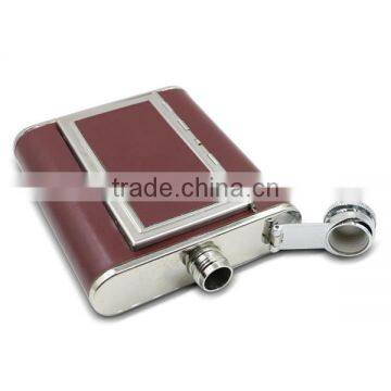 Stainless Steel Wine Bottle , Leather Hip Flasks photo-6