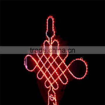 Chinese knot hot selling street Christmas garden home led new year motif light