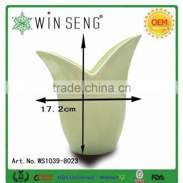 Deep V Shape Ceramic Vases Flower photo-4