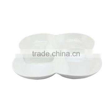 Ceramic Dessert Plate With 4/6 Divisions,6"/7.5"/9"