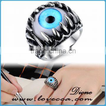 Cheap Finger Spikes Stainless Steel Ring Eyeball Jewelry photo-4