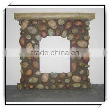 47.5 Inches culture cobble stone gas Fireplace square