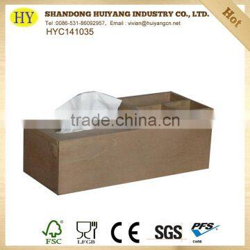 Cheap Unfinished Wholesale Wood Tissue Box photo-3