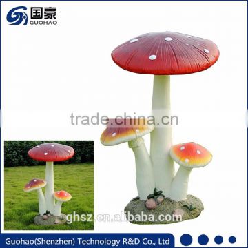 Garden mushroom sculpture decor garden wild mushroom figurine