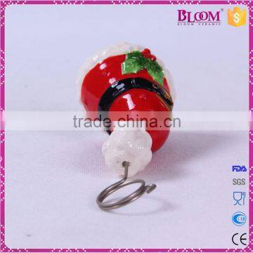 Christmas Hat Decoration Ceramic Name Card Holder photo-5