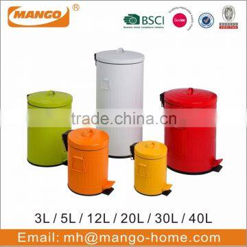 Colorful Powder Coating Metal Pedal Dust Bin photo-6
