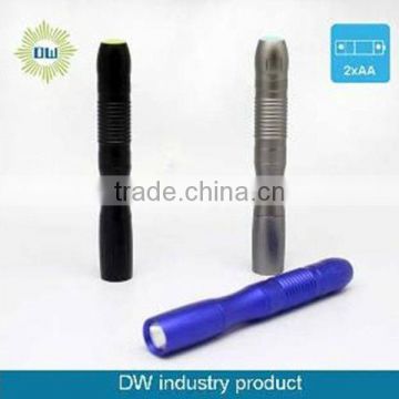 long black/blue/silver pen style led torch lighter