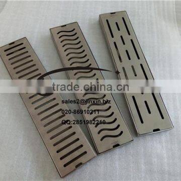 JINXIN Stainless Steel Rectangular Long Floor Drain With High Quality for Bathroom Hotel and Shower Room photo-3