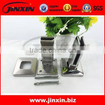 JINXIN stainless steel square core drill glass spigot for pool fence