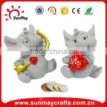 Polyresin Elephant Souvenir Coin Bank photo-2
