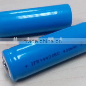 3.2V 400mAh 14430 cylindrical lifepo4 cell