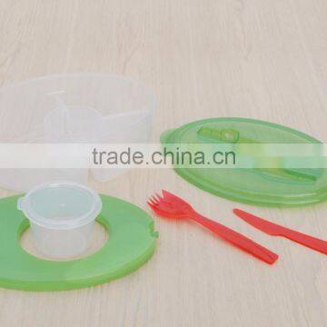 BPA Free Plastic Food Containers With Cooling Fork And Spoon photo-5