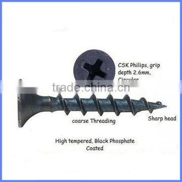 Spiral Shank Black, Fine Thread, Bugle Head Drywall Screw, Screws photo-4