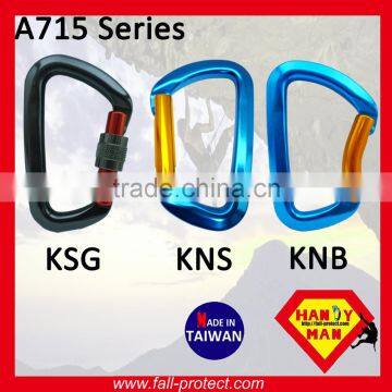 25KN Bent Gate Mountaineer Climbing Aluminum Carabiner For Rescue photo-5