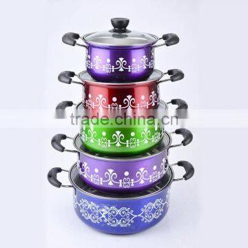 10pcs Gift Set Stainless Steel Large Cooking Pots for sale