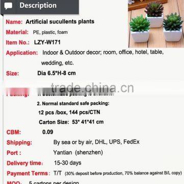 Tiny Artificial Succulents Wholesale Succulents Plants photo-2