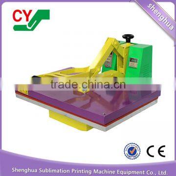 Hot Sale CE Large Manual Teflon Coated Thick Platen Heat Press T-shirt Printing photo-3