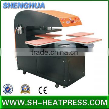 automatic four stations heat transfer press machine,t shirt heat press machine