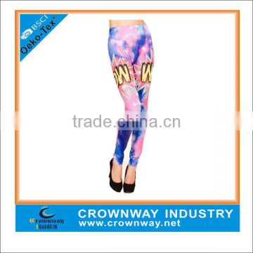 high quality fancy custom sublimation print leggings for women