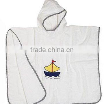 terry hooded poncho towel