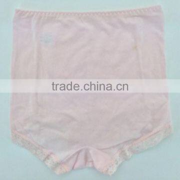 Hot Sale !!! 2015 New Arrival Light Pink Color Briefs With Lace Big Size Women Mommy Pants photo-2