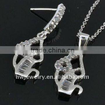 rhodium plating jewelry set