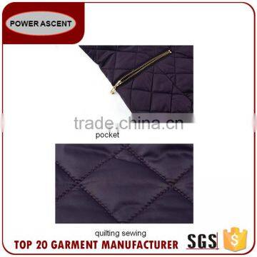 Good Quality Women Stand Collar Diamond Quilted Casual Wearing Warm Padding Jacket For Sale photo-4